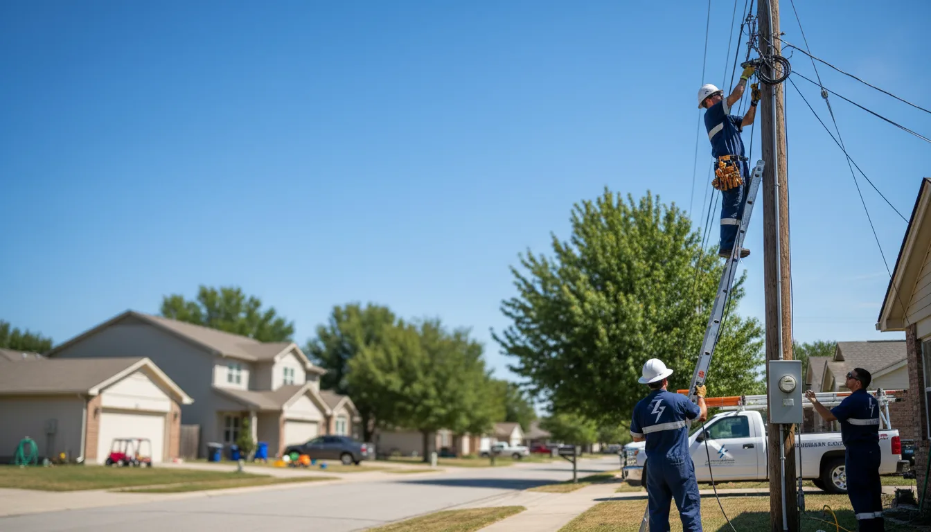 Residential electrician providing installation services in La Rose, IL